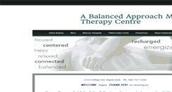 Desktop Screenshot of abalancedapproach.ca
